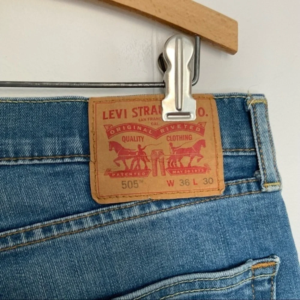 Levi’s mens‎ 505 workwear fit jeans 36 x 30 medium wash straight leg